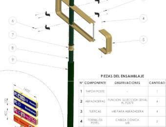 INFORMATION POSTER OF 160x40cm. DOLMEN TELESCOPIC SERIES
